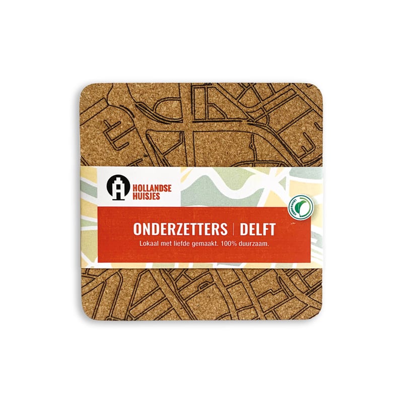 Onderzetters Delft (kurk) — product photo